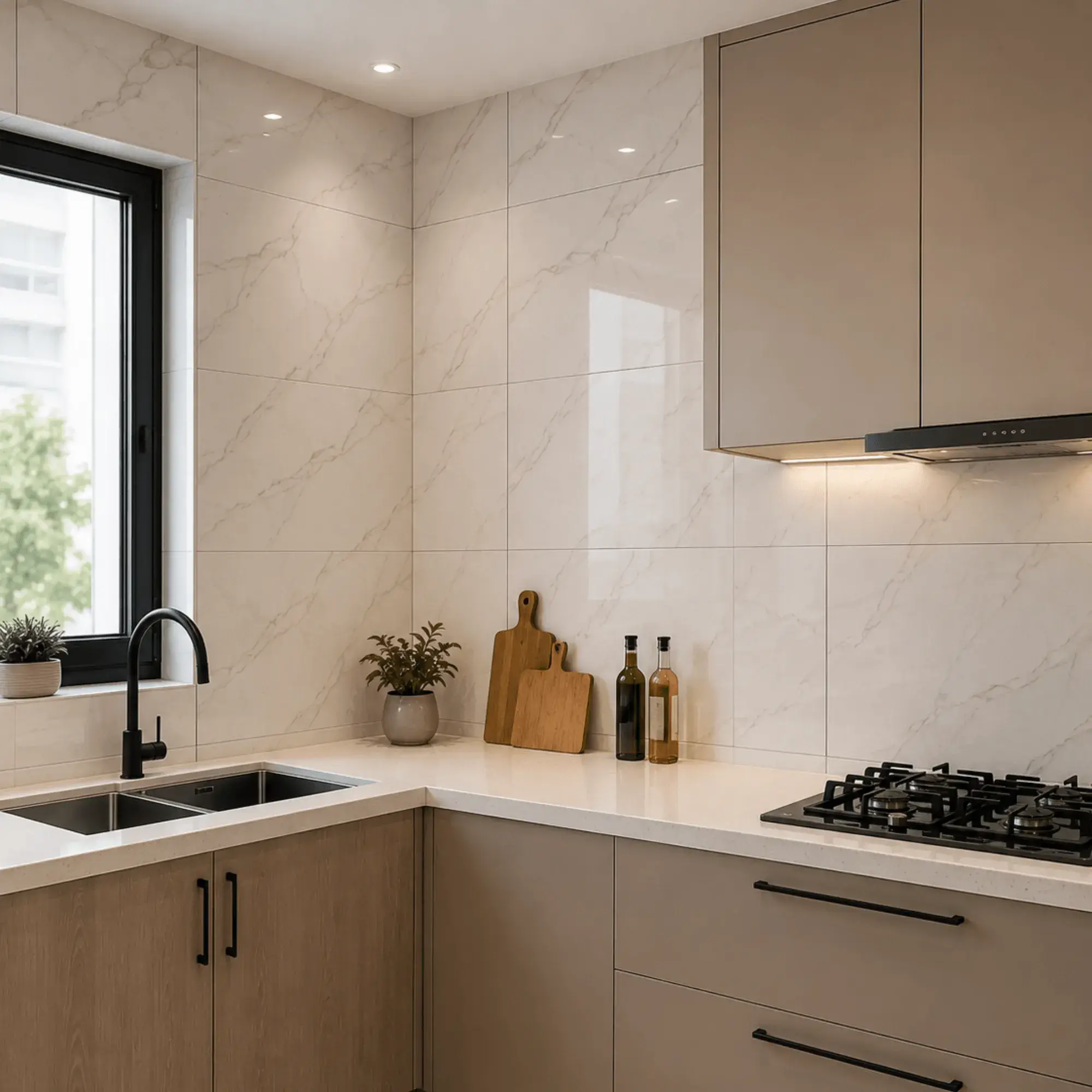 Vinyl Wrap Kitchen Cabinets Dubai